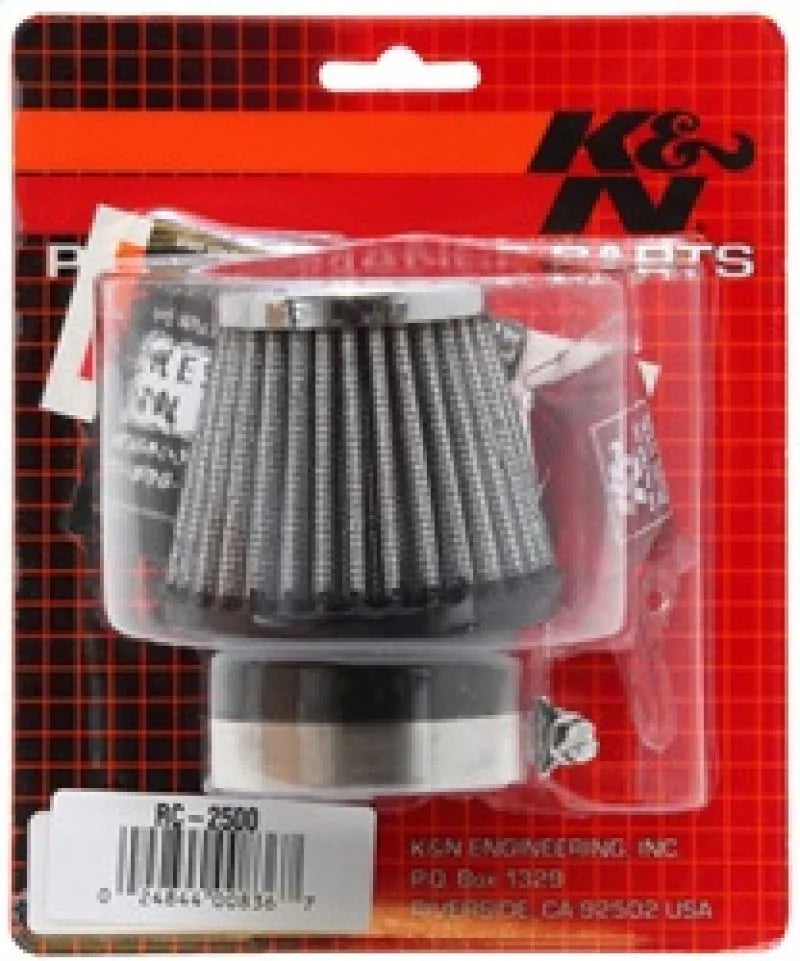 K&N Universal Clamp-On Air Filter 1-15/16in FLG / 3in B / 2in T / 2-1/2in L - Side View