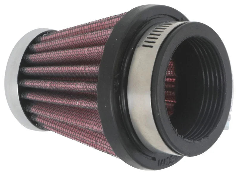 K&N Universal Clamp-On Air Filter 1 7/8 in FLG / 3in B / 2in T / 3in H - Side View