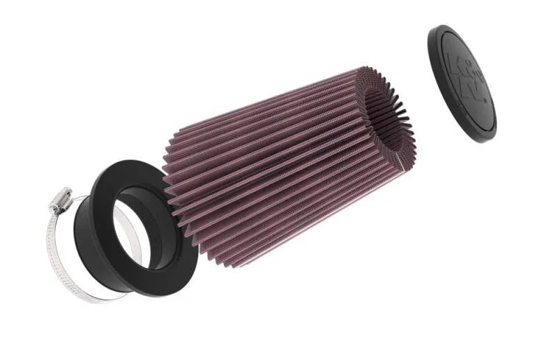 K&N Universal Clamp-On Air Filter - Back View