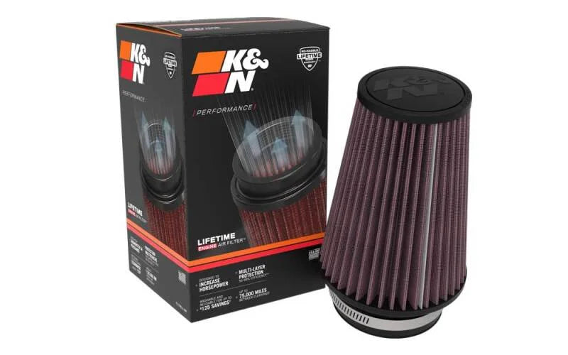 K&N Universal Clamp-On Air Filter - Installation View