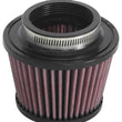 Load image into Gallery viewer, K&amp;N Universal Clamp-On Air Filter 2-1/2in FLG / 4-1/2in B / 3-1/2in T / 3-3/16in H - Side View