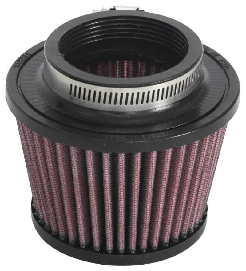 K&N Universal Clamp-On Air Filter 2-1/2in FLG / 4-1/2in B / 3-1/2in T / 3-3/16in H - Side View