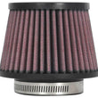 Load image into Gallery viewer, K&amp;N Universal Clamp-On Air Filter 2-1/2in FLG / 4-1/2in B / 3-1/2in T / 3-3/16in H - Back View