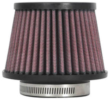 Load image into Gallery viewer, K&amp;N Universal Clamp-On Air Filter 2-1/2in FLG / 4-1/2in B / 3-1/2in T / 3-3/16in H - Back View