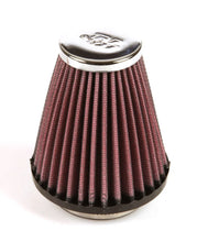 Load image into Gallery viewer, K&amp;N Universal Clamp-On Air Filter 2-1/8in Flange 3-1/2in Base 2in Top 4in Height - Main Product View