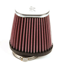 Load image into Gallery viewer, K&amp;N Universal Clamp-On Air Filter 2-1/8in Flange 4in x 3in Base 3in x 2in Top 4in Length - Main Product View