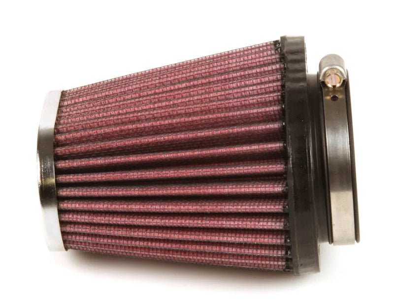 K&N Universal Clamp-On Air Filter 2-1/8in Flange 4in x 3in Base 3in x 2in Top 4in Length - Installation View