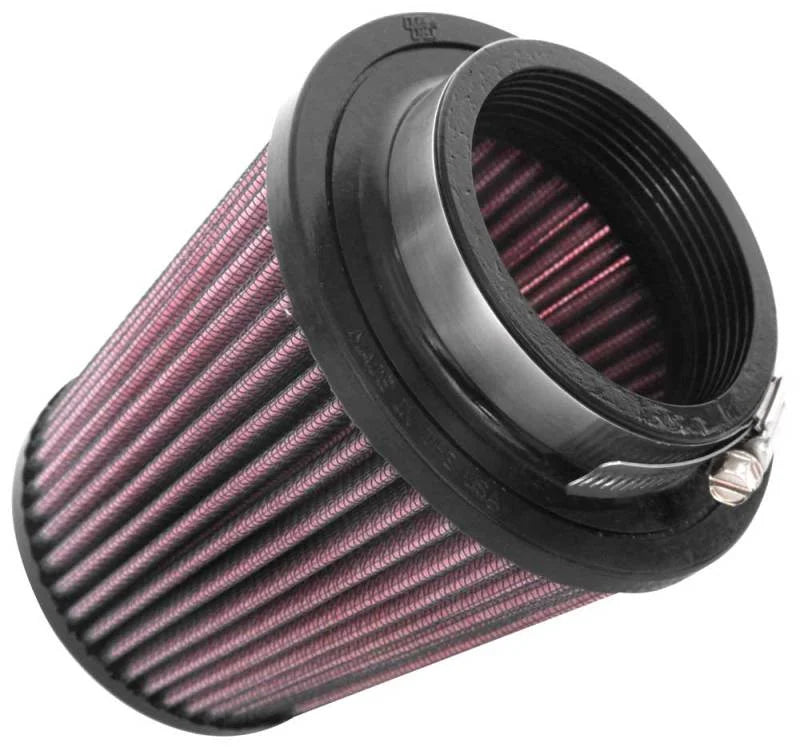 K&N Universal Clamp-On Air Filter 2-3/4in FLG / 4-11/16in B / 3-1/2in T / 4-7/8in H - Side View