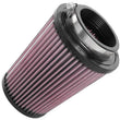 Load image into Gallery viewer, K&amp;N Universal Clamp-On Air Filter 2-3/4in FLG / 4-3/4in B / 3-1/2in T / 5-7/8in H - Side View