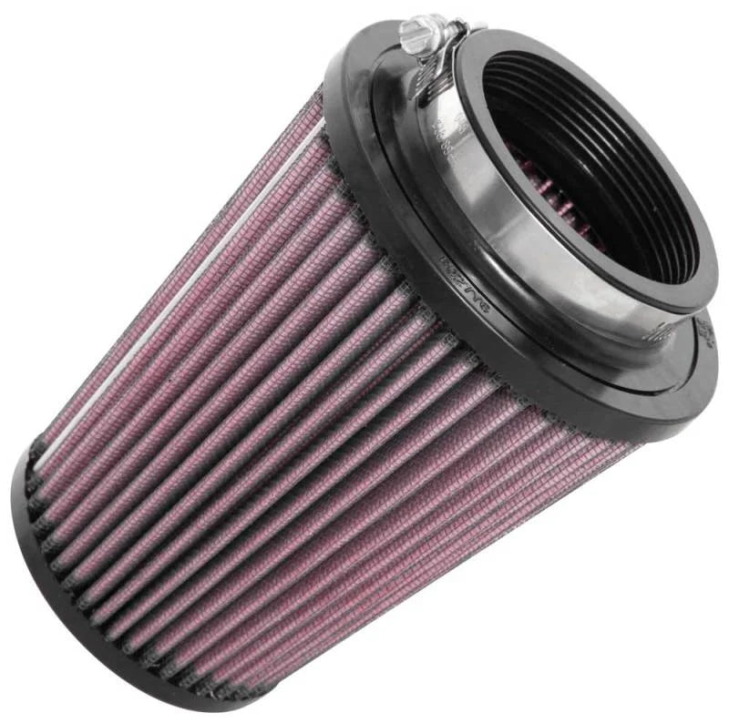 K&N Universal Clamp-On Air Filter 2-3/4in FLG / 4-3/4in B / 3-1/2in T / 5-7/8in H - Side View