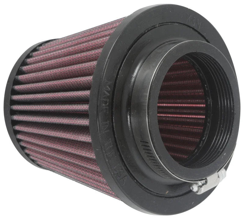 K&N Universal Clamp-On Air Filter 2-3/4in FLG / 5-1/16in B / 3-1/2in T / 4-3/8in H - Side View