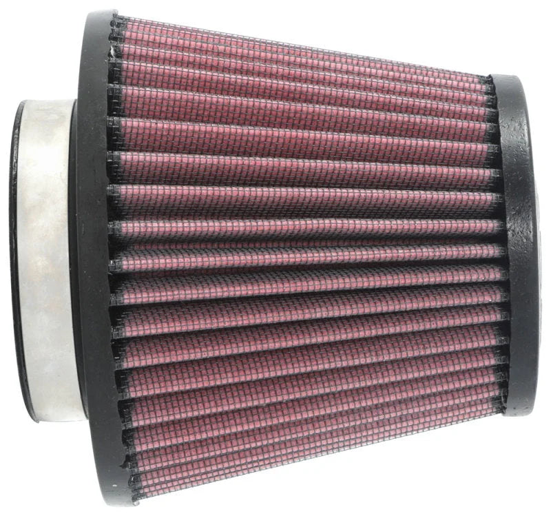 K&N Universal Clamp-On Air Filter 2-3/4in FLG / 5-1/16in B / 3-1/2in T / 4-3/8in H - Back View