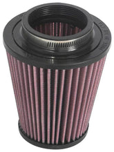 Load image into Gallery viewer, K&amp;N Universal Clamp-On Air Filter 2-3/4in FLG / 5-1/16in B / 3-1/2in T / 5-1/2in H - Side View