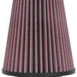 Load image into Gallery viewer, K&amp;N Universal Clamp-On Air Filter 2-3/4in FLG / 5-1/16in B / 3-1/2in T / 5-1/2in H - Back View