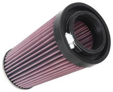 Load image into Gallery viewer, K&amp;N Universal Clamp-On Air Filter 2-3/4in Flange 3-1/2in T 8-1/4in Height - Side View