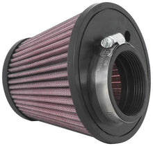 Load image into Gallery viewer, K&amp;N Universal Clamp-On Air Filter 2-3/8in. FLG / 5-3/16in. B / 3-1/2in. T X 4-11/32in. H - Side View