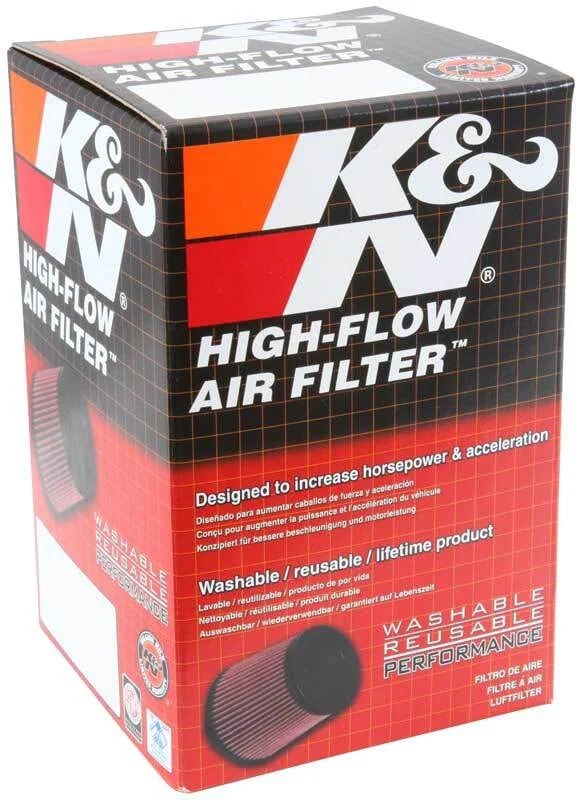 K&N Universal Clamp-On Air Filter (2-7/16in FLG - 4-1/2x3-3/4in B - 3x2in T - 4in H) - Additional View 5