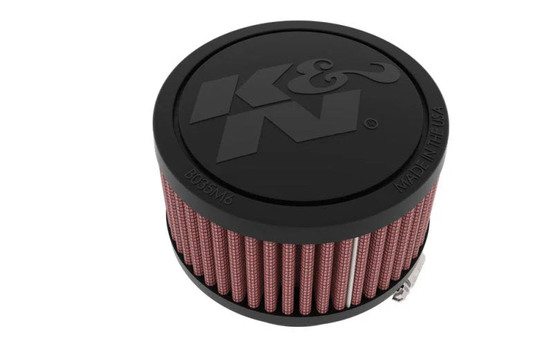 K&N Universal Clamp-On Air Filter 2.25in Flange ID 3.5in OD 2in Height - Main Product View