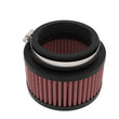 Load image into Gallery viewer, K&amp;N Universal Clamp-On Air Filter 2.25in Flange ID 3.5in OD 2in Height - Side View