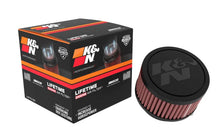 Load image into Gallery viewer, K&amp;N Universal Clamp-On Air Filter 2.25in Flange ID 3.5in OD 2in Height - Back View