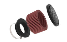 Load image into Gallery viewer, K&amp;N Universal Clamp-On Air Filter 2.25in Flange ID 3.5in OD 2in Height - Installation View