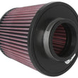 Load image into Gallery viewer, K&amp;N Universal Clamp-On Air Filter 2.75in Flange ID x 5.875in Base OD x 4.5in Top OD x 5in Height - Side View