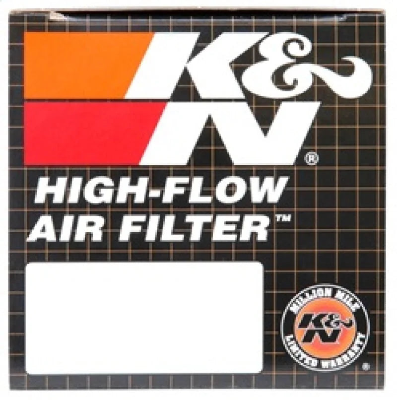 K&N Universal Clamp-On Air Filter 2in FLG / 3-1/8in B / 2in T / 3in L - Back View
