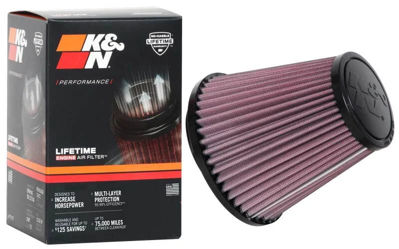 K&N Universal Clamp-On Air Filter 3-1/4in FLG / 5-3/4in B / 3-1/2in T / 5-7/16in H - Additional View 12