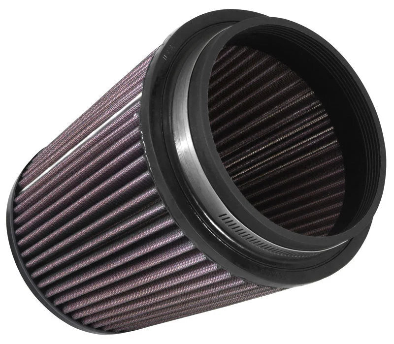 K&N Universal Clamp-On Air Filter 3-15/16in FLG / 5-1/2in B / 4-1/2in T / 4-7/16in H - Side View