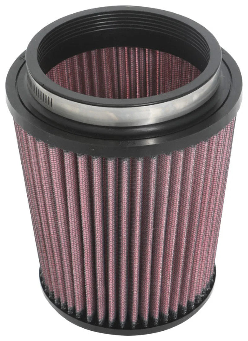 K&N Universal Clamp-On Air Filter 3-15/16in FLG / 5-1/2in B / 4-1/2in T / 6in H - Side View