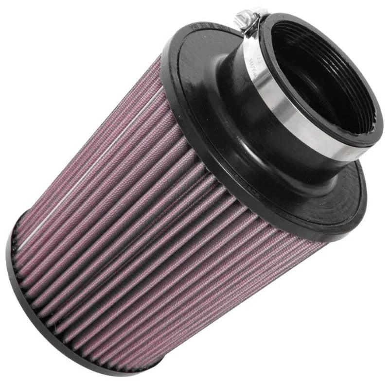 K&N Universal Clamp-On Air Filter 3-1/8in FLG / 6in B / 5in T / 7in H - Side View