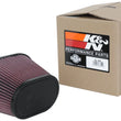 Load image into Gallery viewer, K&amp;N Universal Clamp-On Air Filter 3.5in Flg ID x 8.5x5.25in B OD x 6.25x4in T OD x 5.5in H - Installation View