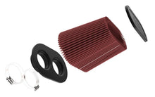 Load image into Gallery viewer, K&amp;N Universal Clamp-On Air Filter 3in Dual Flange 9in x 6in Base 7.5in x 3.688in Top 7.5in Height - Detail View