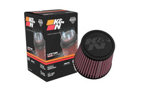 Load image into Gallery viewer, K&amp;N Universal Clamp-On Air Filter 3in FLG /4 1/2in B / 3 1/2in T / 4 3/8in H - Installation View