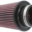 Load image into Gallery viewer, K&amp;N Universal Clamp-On Air Filter 3in FLG 5in B 4in T 6in H - Side View