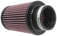 Load image into Gallery viewer, K&amp;N Universal Clamp-On Air Filter 3in FLG 5in B 4in T 6in H - Side View