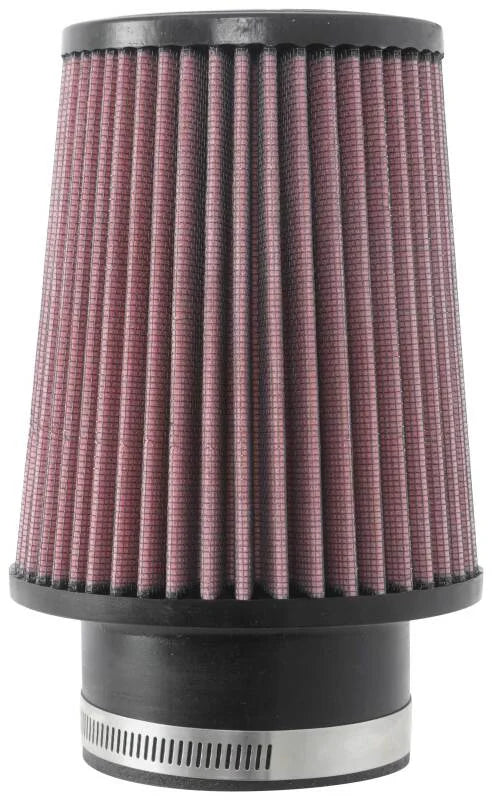 K&N Universal Clamp-On Air Filter 3in FLG 5in B 4in T 6in H - Back View