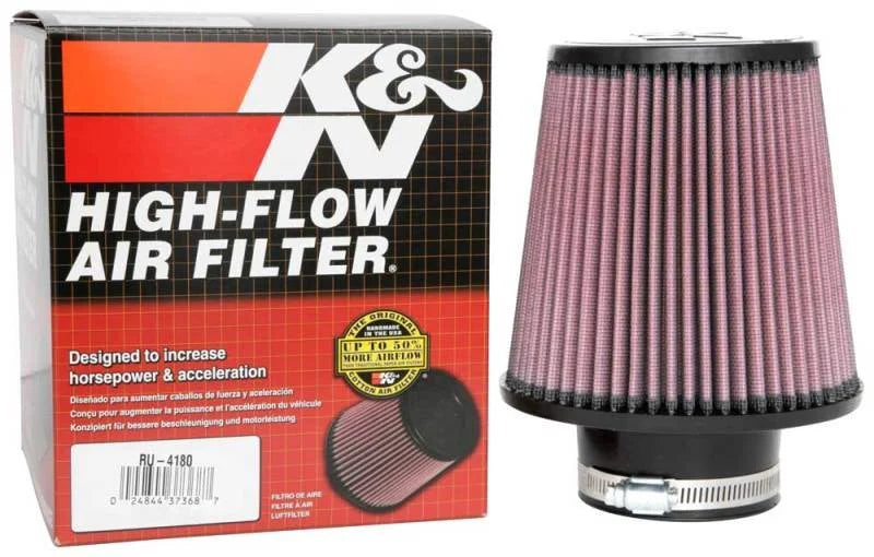 K&N Universal Clamp-On Air Filter 3in FLG / 6in B / 4-1/2in T / 6in H - Installation View