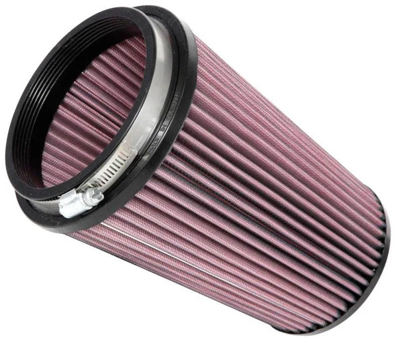 K&N Universal Clamp-On Air Filter 4-1/2in FLG / 5-7/8in B / 4-1/2in T / 8-3/8in H - Side View