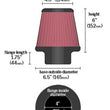 Load image into Gallery viewer, K&amp;N Universal Clamp-On Air Filter 4in FLG / 6-1/2in B / 4-1/2in T / 6in H - Additional View 7
