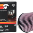 Load image into Gallery viewer, K&amp;N Universal Clamp-On Air Filter 4in FLG / 6-1/2in B / 4-1/2in T / 7in H - Installation View