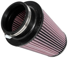 Load image into Gallery viewer, K&amp;N Universal Clamp-On Air Filter 4in FLG / 6-1/2in B / 4-1/2in T / 8in H - Side View