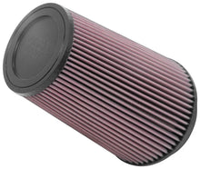 Load image into Gallery viewer, K&amp;N Universal Clamp-On Air Filter 5in FLG / 6-1/2in B / 4-3/8in T / 8-3/4in H - Back View