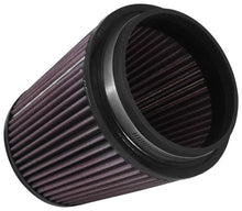 Load image into Gallery viewer, K&amp;N Universal Clamp-On Air Filter 5in FLG / 6-1/2in B / 5in T / 6-1/2in H - Side View