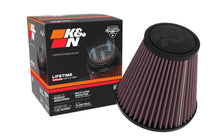 Load image into Gallery viewer, K&amp;N Universal Clamp-On Air Filter 6in Base x 3.5in Top x 6.3125in H - Installation View