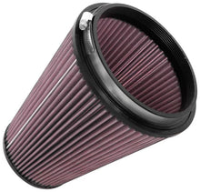 Load image into Gallery viewer, K&amp;N Universal Clamp-On Air Filter 6in FLG / 7-1/2in B / 4-1/2in T / 9in H - Side View