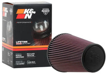 Load image into Gallery viewer, K&amp;N Universal Clamp-On Air Filter 6in FLG / 7-1/2in B / 4-1/2in T / 9in H - Installation View