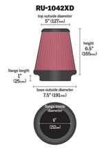 Load image into Gallery viewer, K&amp;N Universal Clamp-On Air Filter 6in FLG / 7-1/2in B / 5in T / 6-1/2in H - Additional View 11