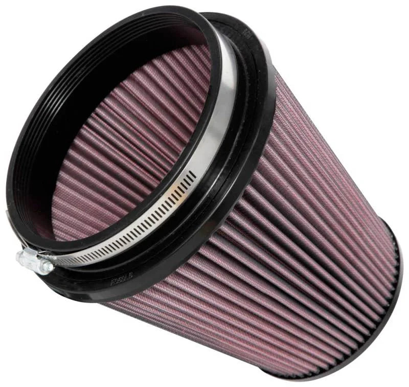 K&N Universal Clamp-On Air Filter 6in FLG / 7-1/2in B / 5in T / 7-1/2in H - Side View