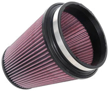 Load image into Gallery viewer, K&amp;N Universal Clamp-On Air Filter 6in FLG / 7-1/2in B / 5in T / 8in H - Side View